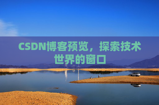 CSDN博客预览，探索技术世界的窗口